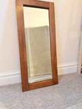 Antique Bevelled Hardwood Mirror