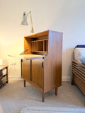 Mid-century vintage writing bureau workstation or craft station