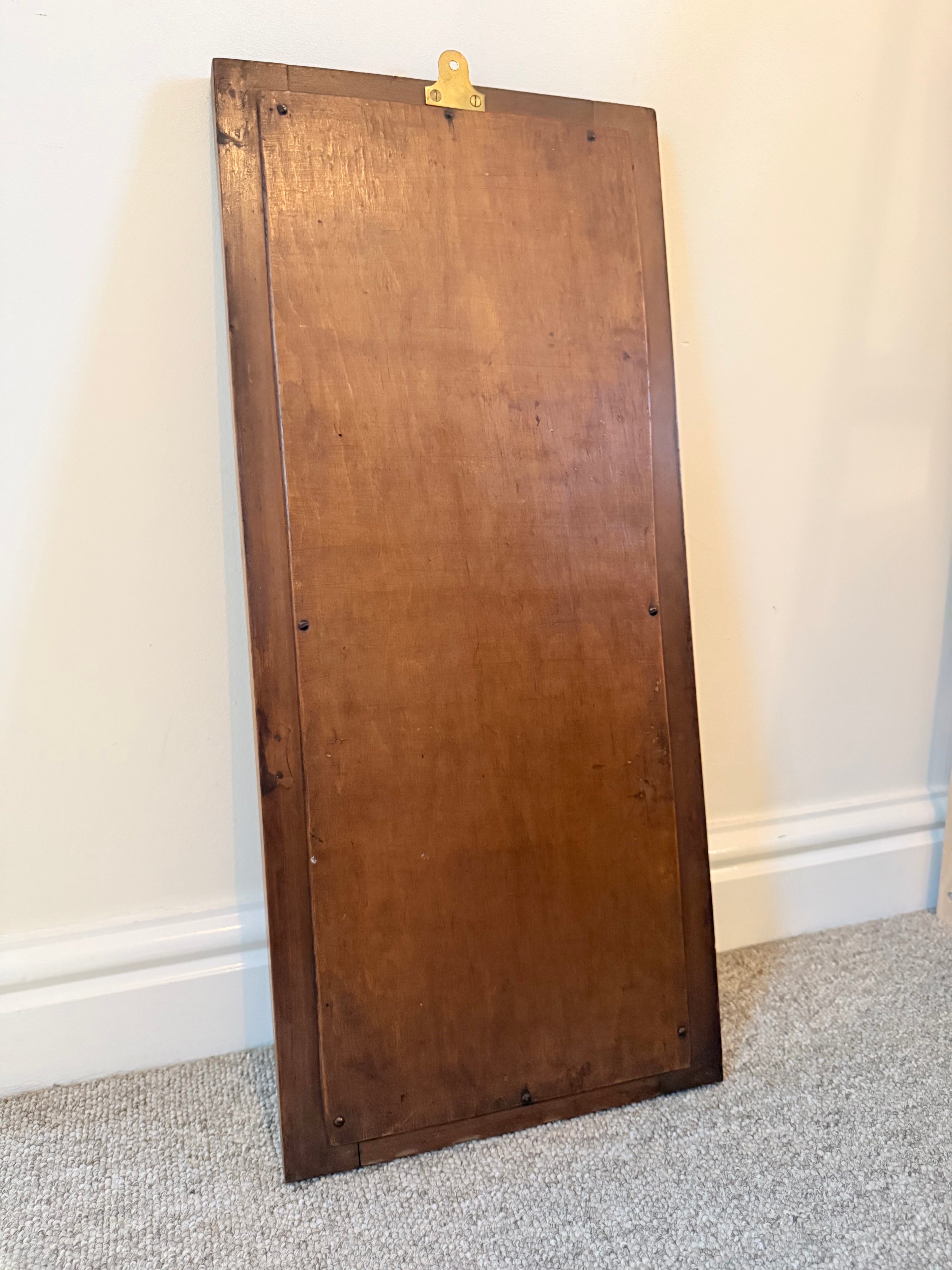 Antique Bevelled Hardwood Mirror