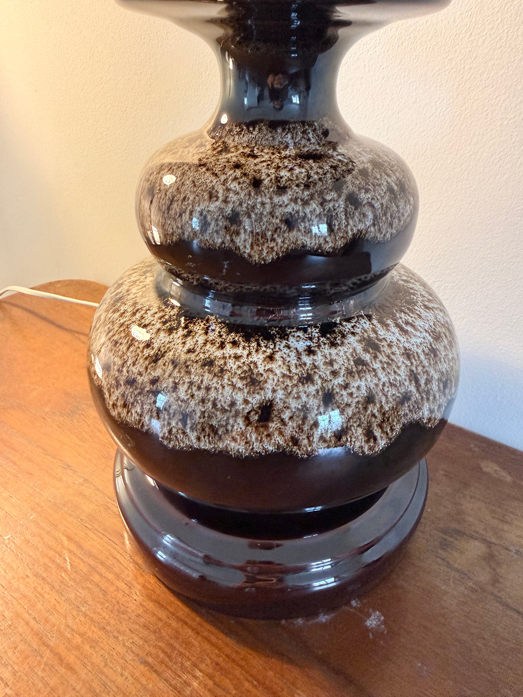 Mid-century 1970-80s ceramic table lamp