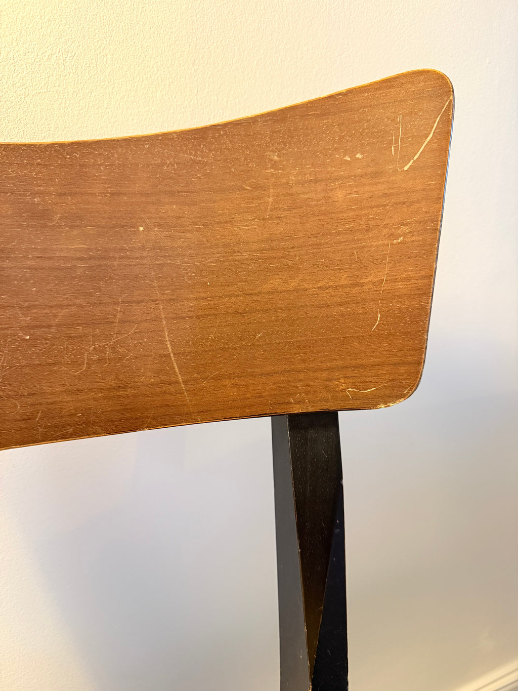 G Plan vintage mid-century dining chair with high quality faux leather mustard seat