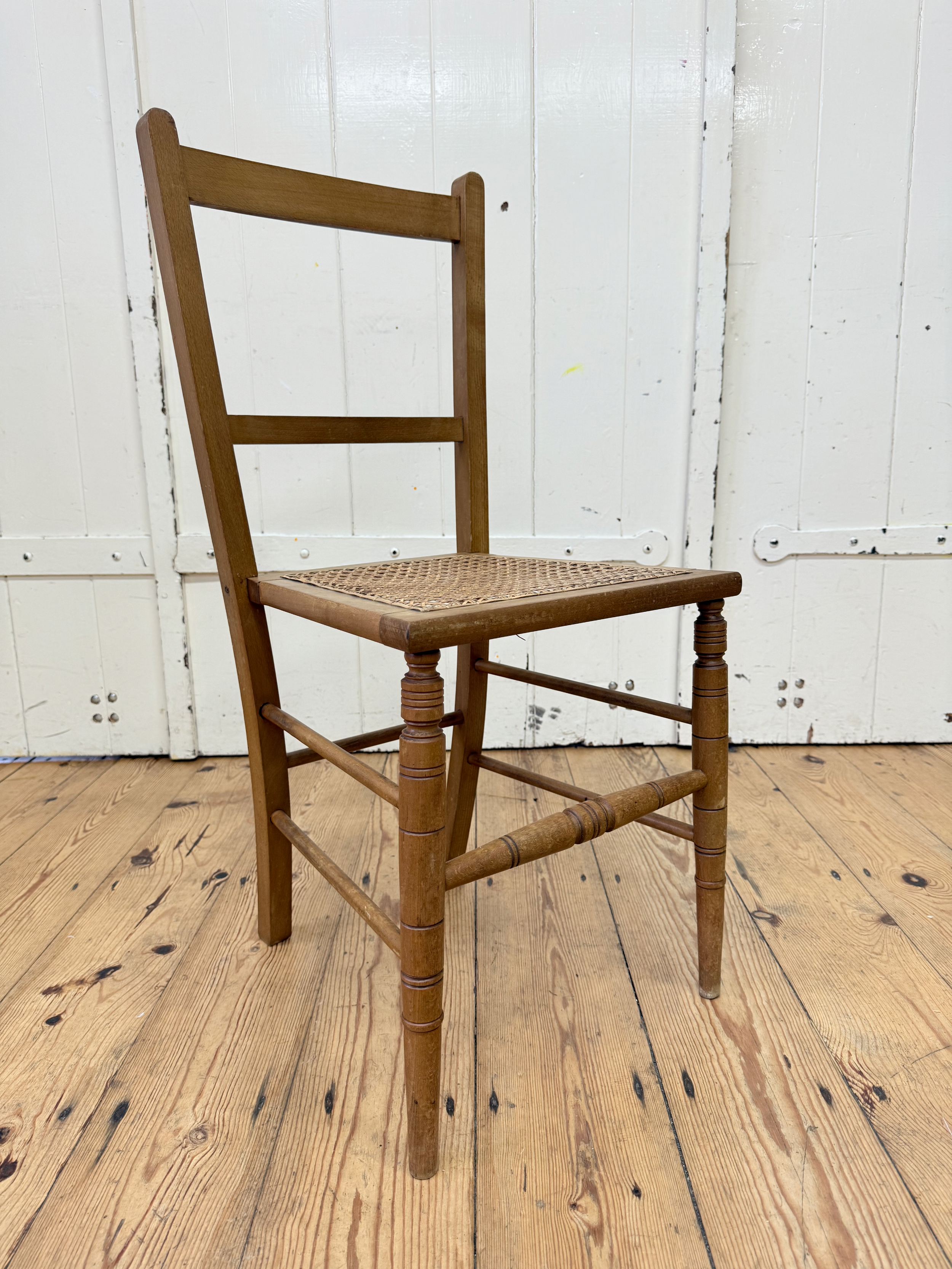 Wooden Chair with Cane Seat