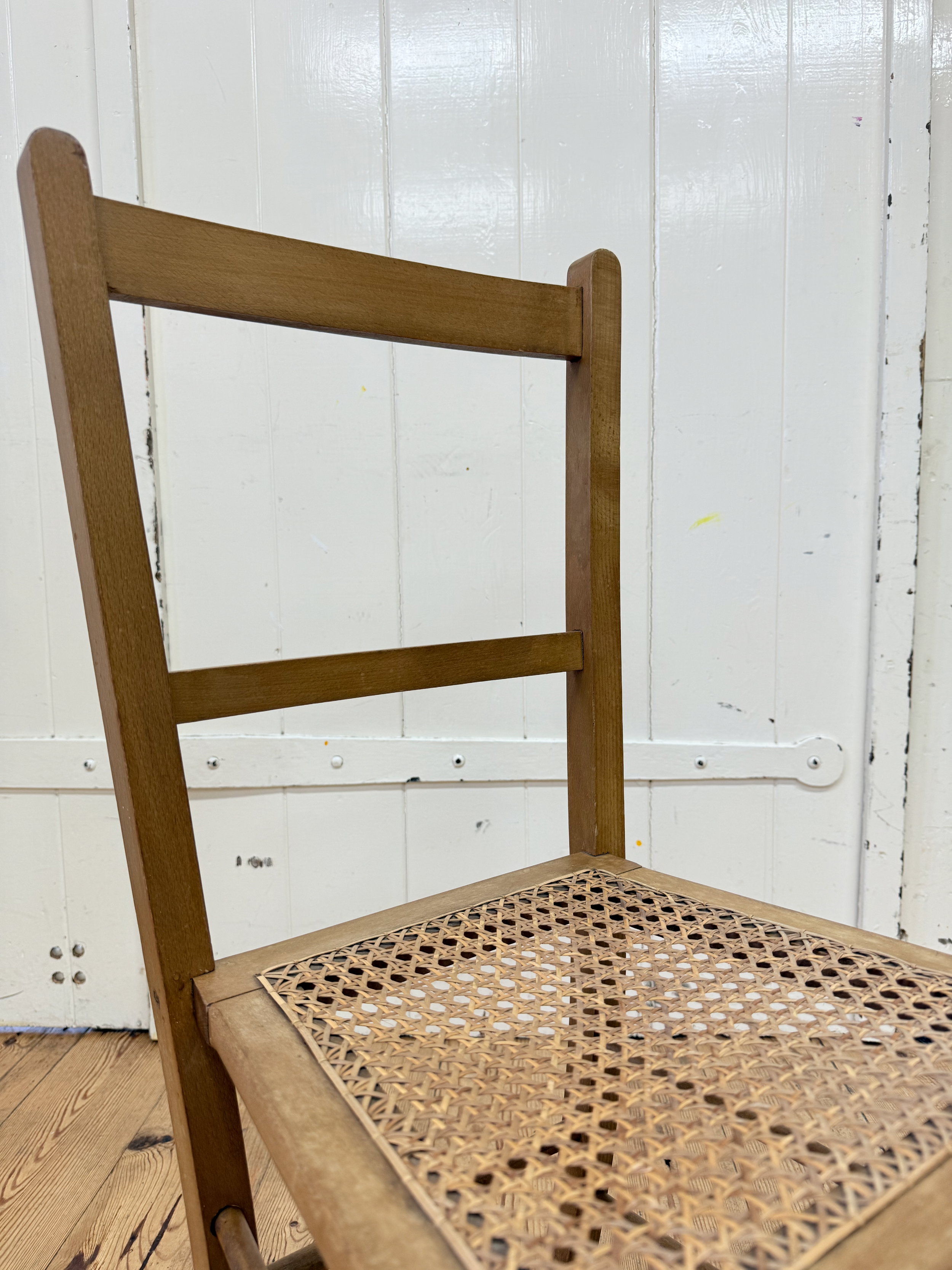 Wooden Chair with Cane Seat
