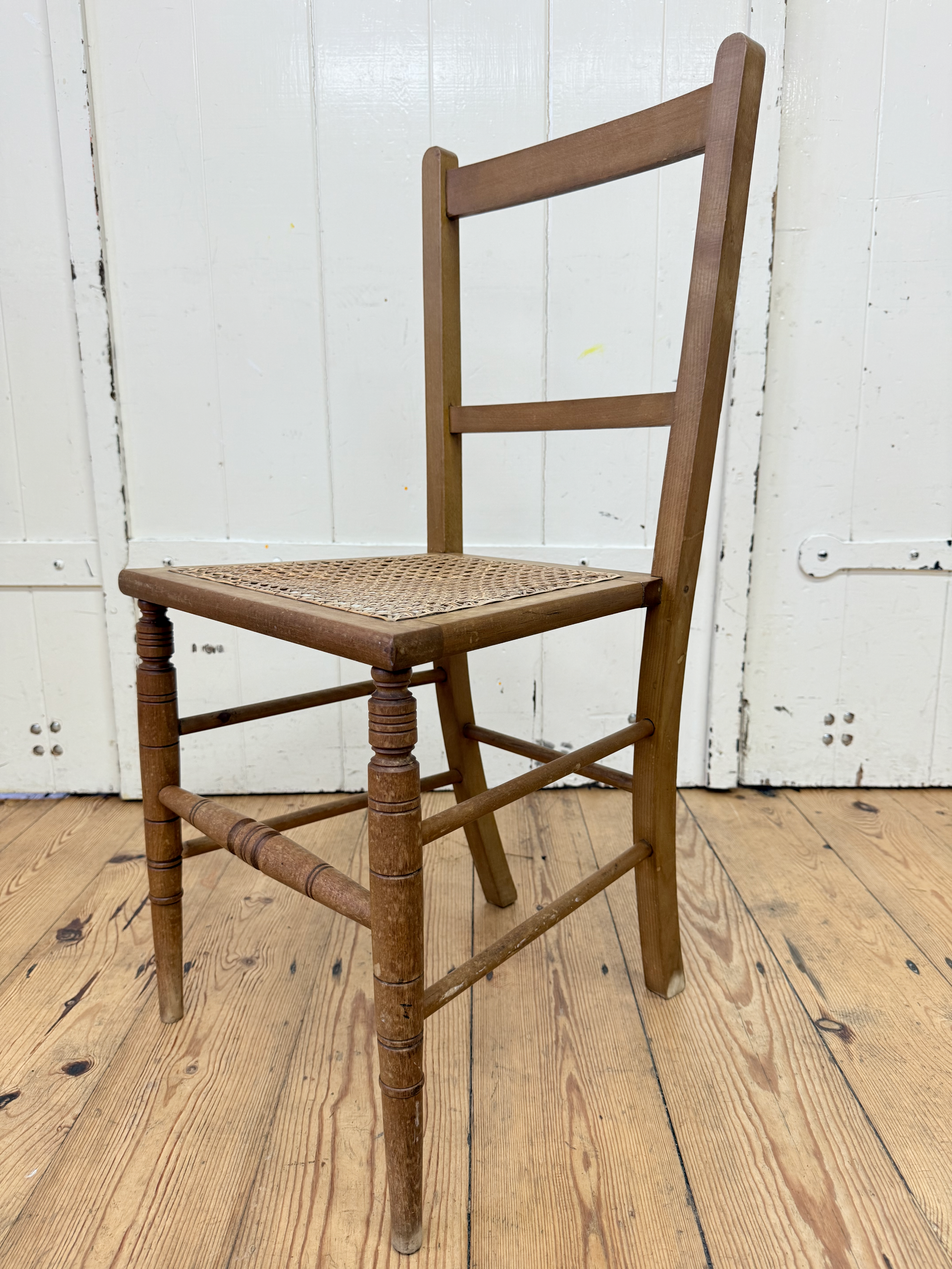 Wooden Chair with Cane Seat