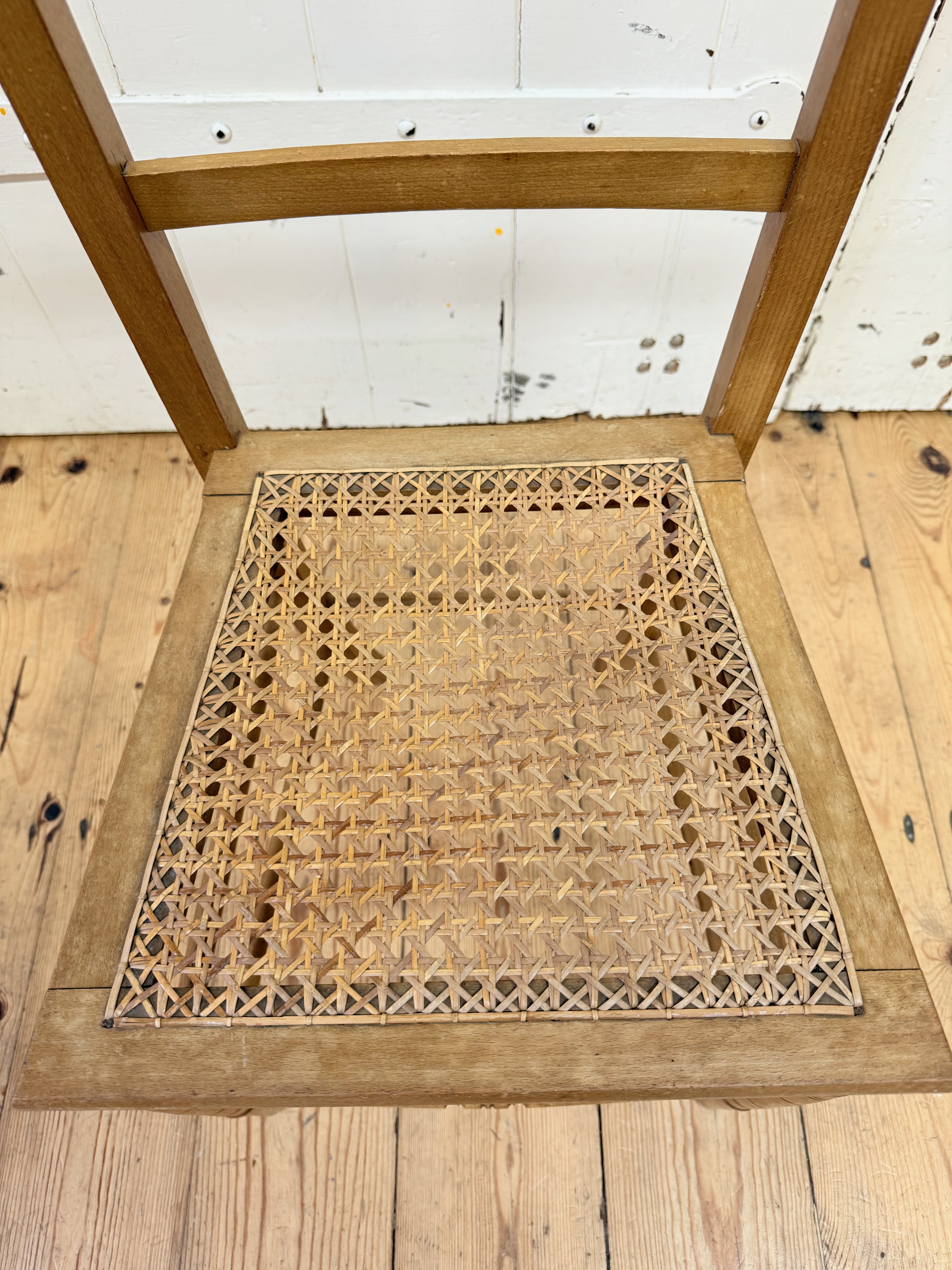 Wooden Chair with Cane Seat